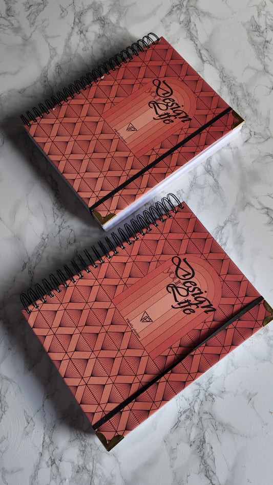 Finouss Planner A4 - Semainier 12 mois - Delta -  Rouge