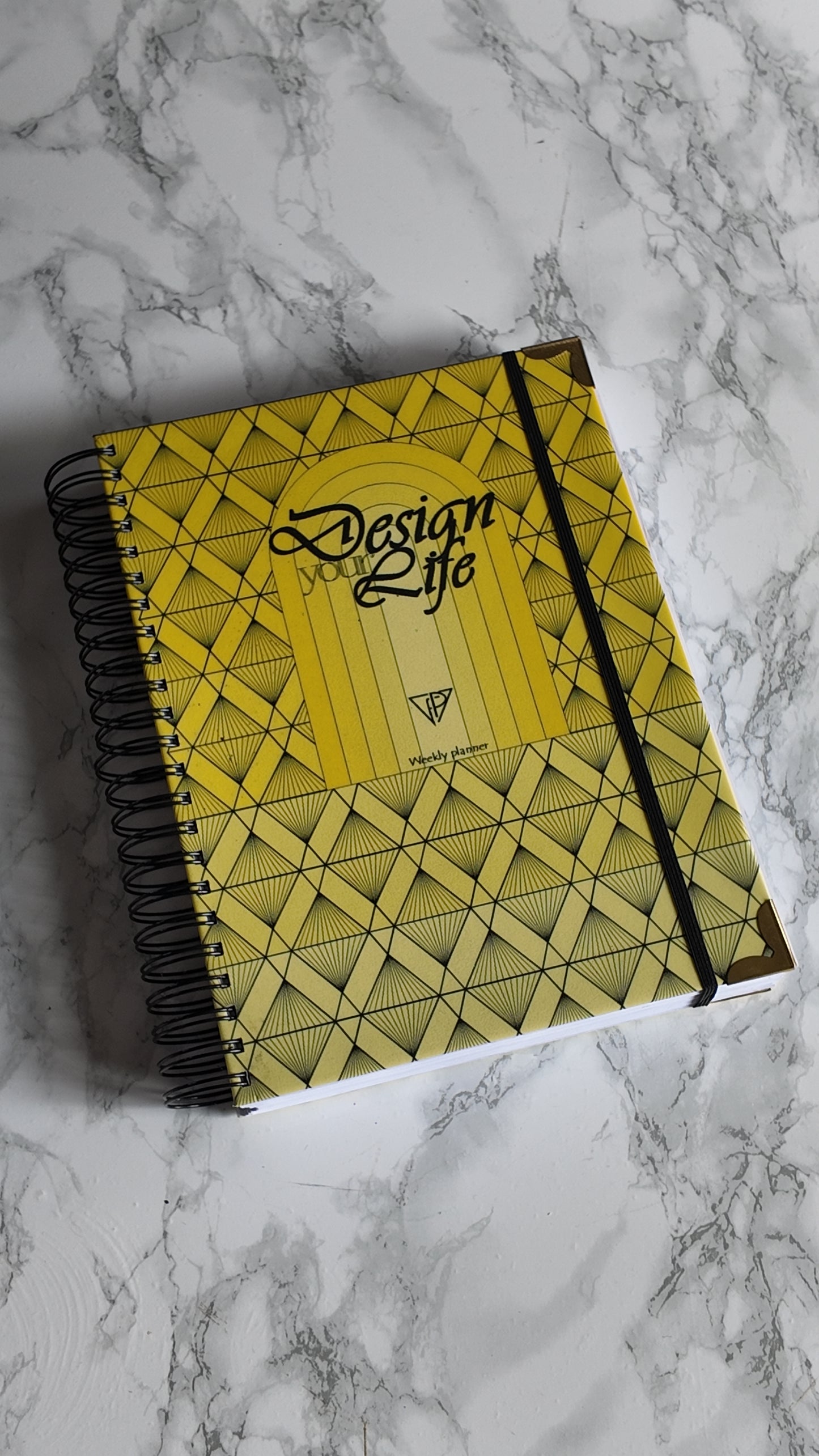 Finouss Planner A4 - semainier 12 mois - Delta - Jaune