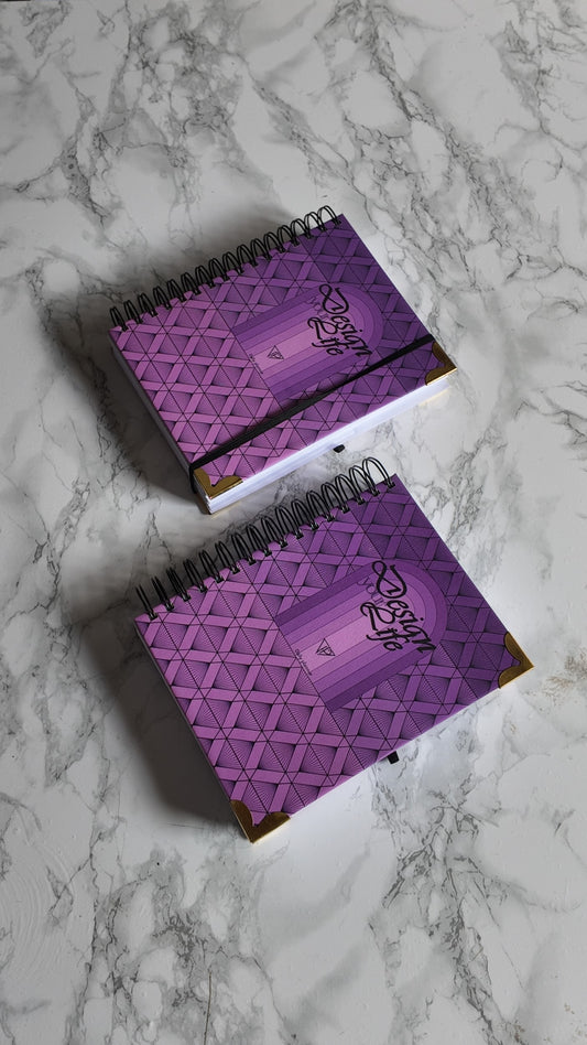 Finouss Planner A5 - journalier 6 mois - Delta - Violet