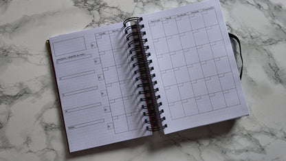 Finouss Planner A5 - journalier 6 mois - Delta - Violet