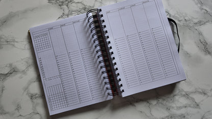 Finouss Planner A5 - journalier 6 mois - Delta - Violet