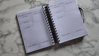 Finouss Planner A5 - journalier 6 mois - Delta - Violet